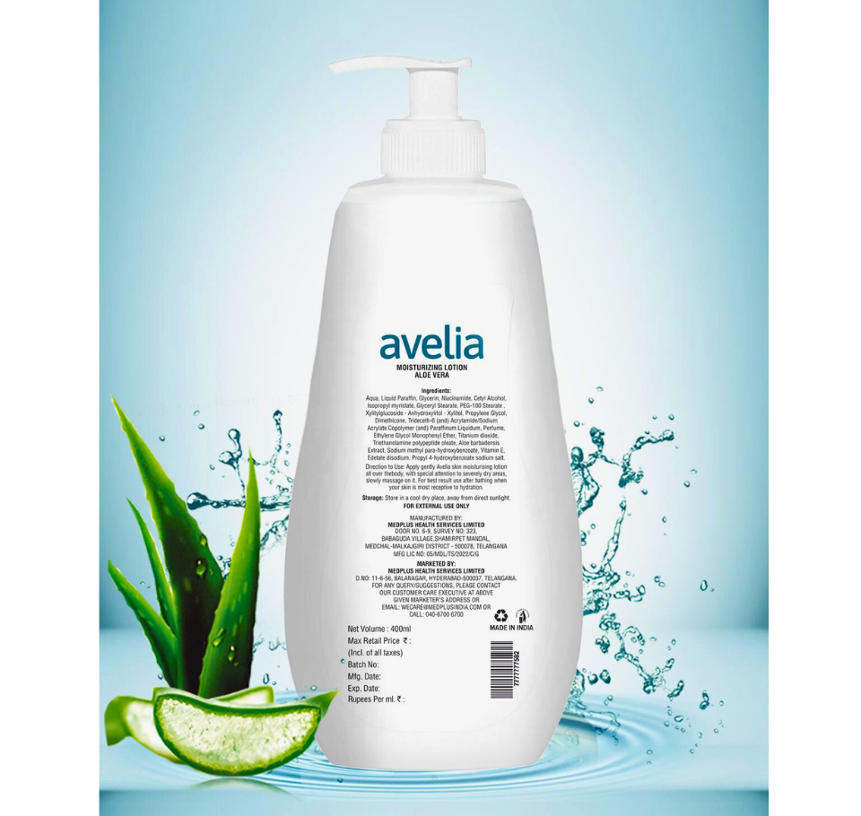 AVELIA ALOEVERA MOISTURIZING 400 ML LOTION