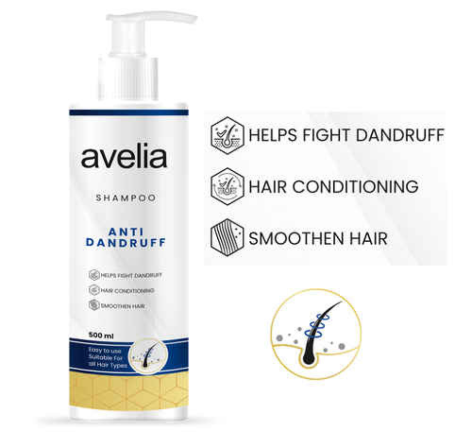 AVELIA ANTI DANDRUFF 500ML SHAMPOO