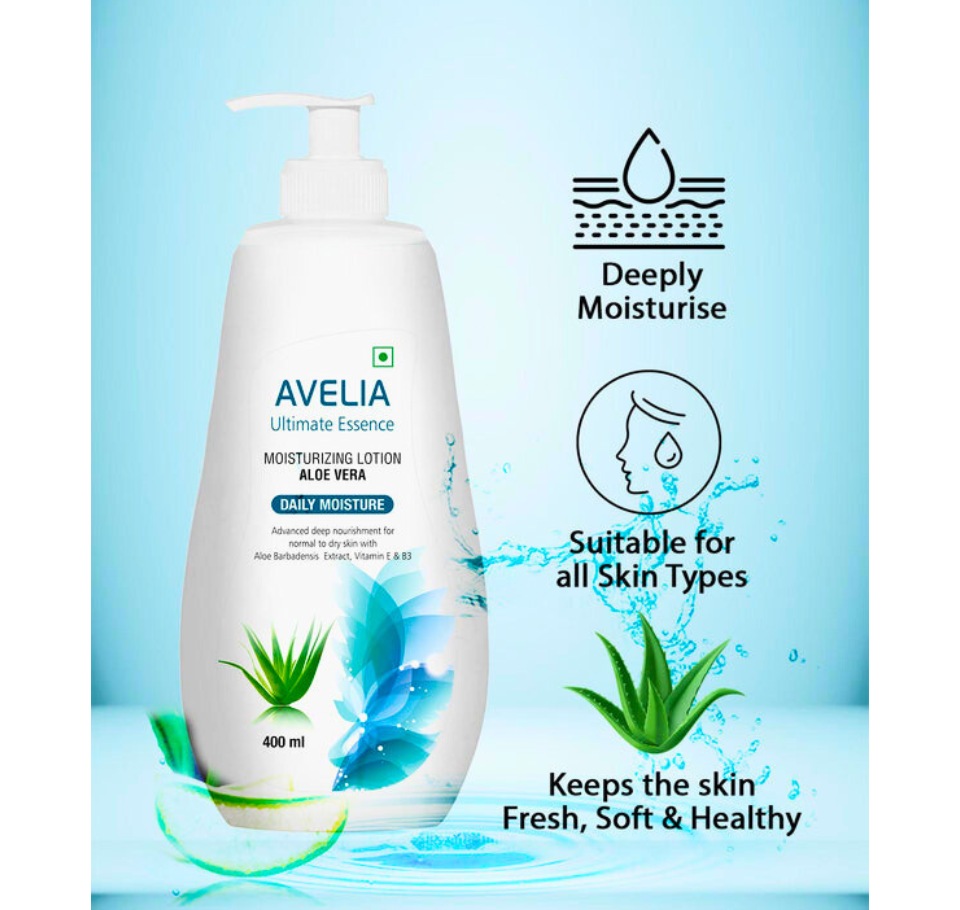 AVELIA ALOEVERA MOISTURIZING 400 ML LOTION