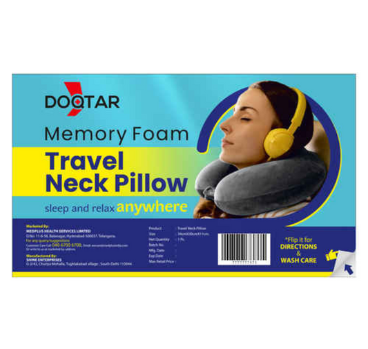 DOQTAR MEMORY FOAM TRAVEL PILLOW