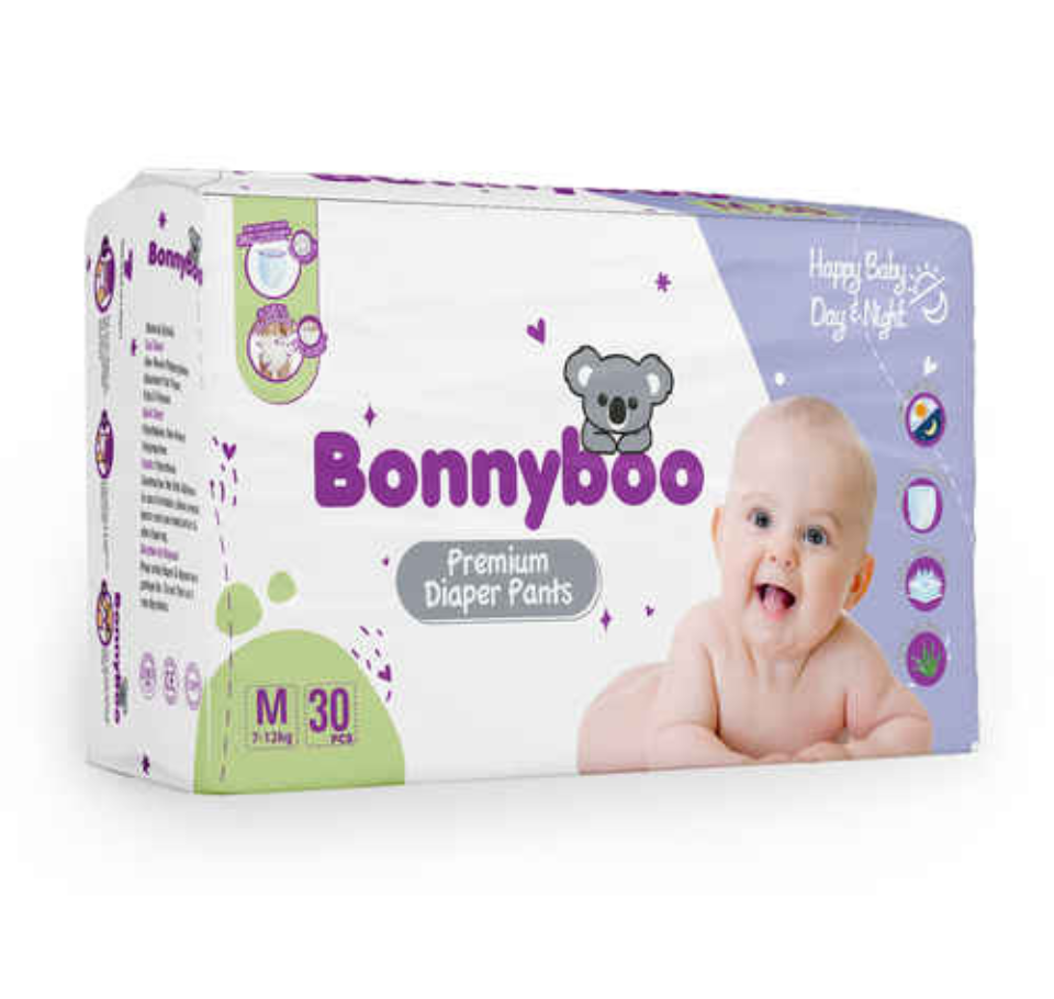 BONNYBOO BABY DIAPER PANTS 30 Pcs