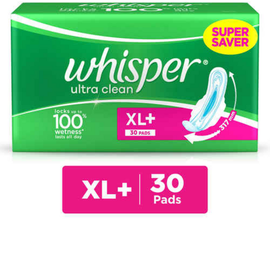 WHISPER ULTRA CLEAN XL + WINGS( pack of 30 )