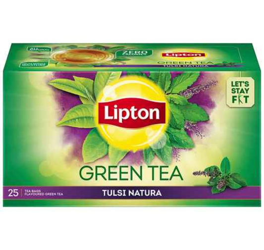 LIPTON GREEN TEA TULASI NATURA TEA BAGS ( pack of 25)