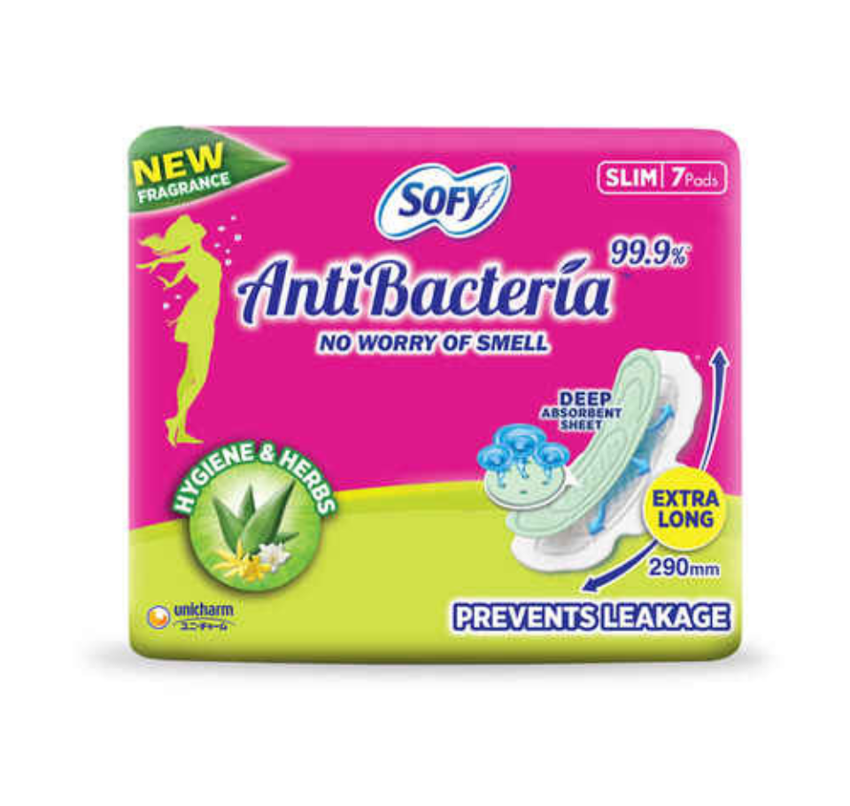 SOFY ANTIBACTERIA EXTRA LONG 7 pads
