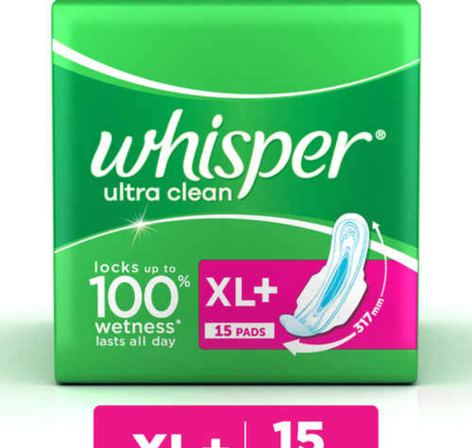 WHISPER ULTRA CLEAN XL + WINGS (15 pads )