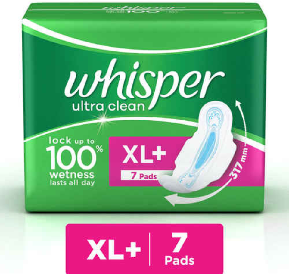 WHISPER ULTRA CLEAN XL + WINGS (7 pads )