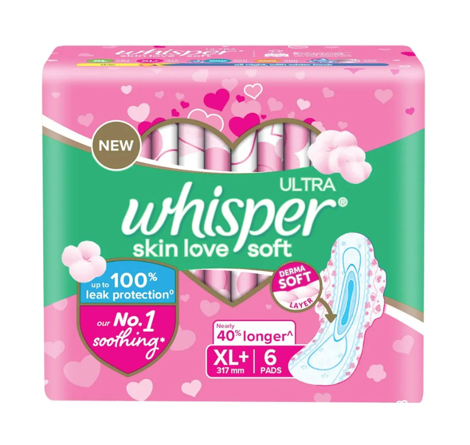 WHISPER ULTRA SKIN LOVE SOFT XL 6 pads