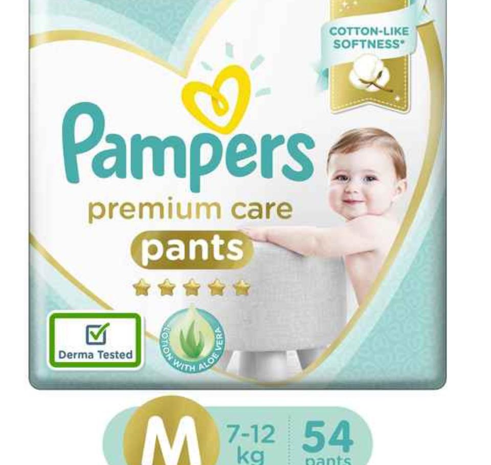 PAMPERS PREMIUM CARE PANTS Medium (54 pants)