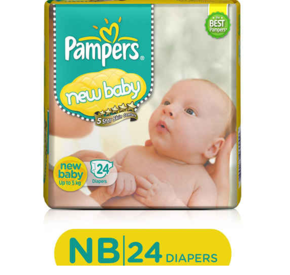 PAMPERS NEW BABY pack of 24 DIAPERS