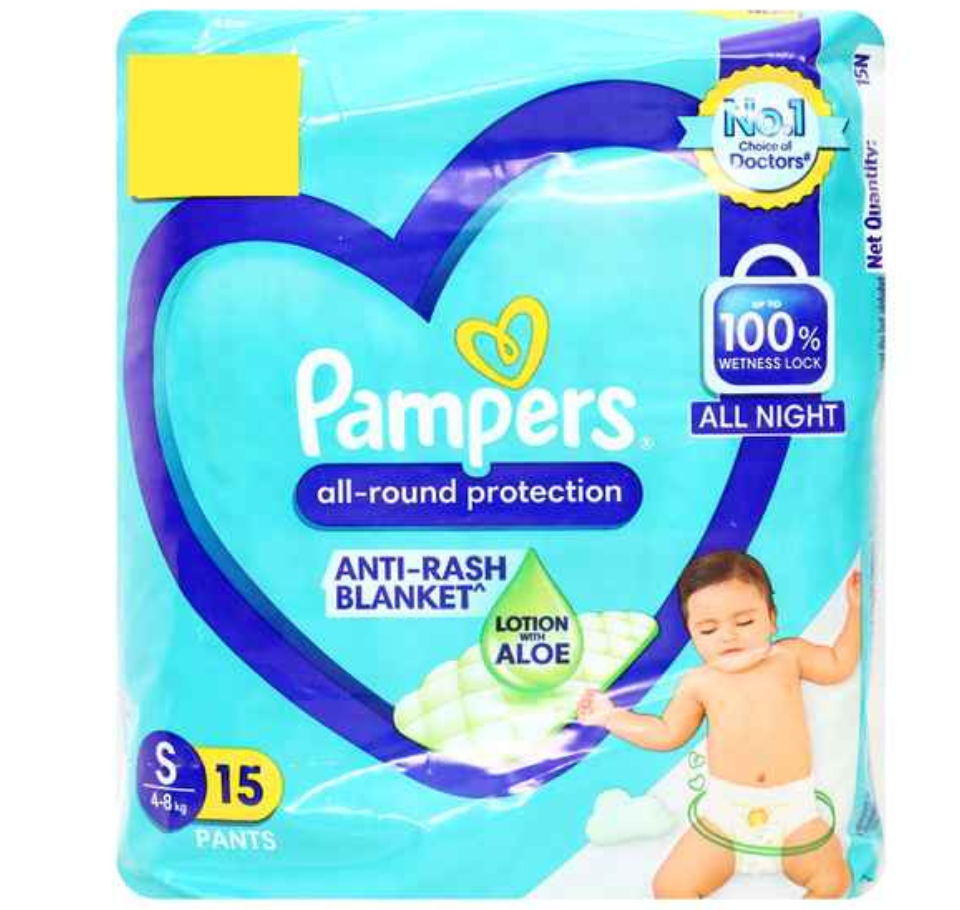 PAMPERS PANTS S- pack of 15