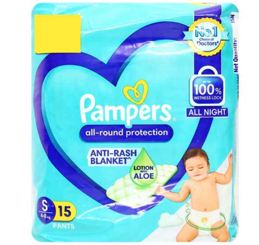 PAMPERS PANTS S- pack of 15