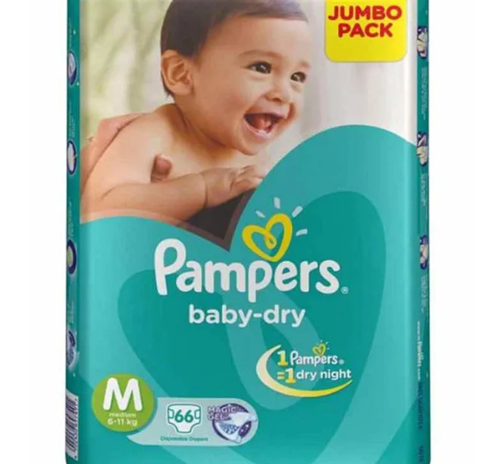 PAMPERS PANTS M- pack of 6