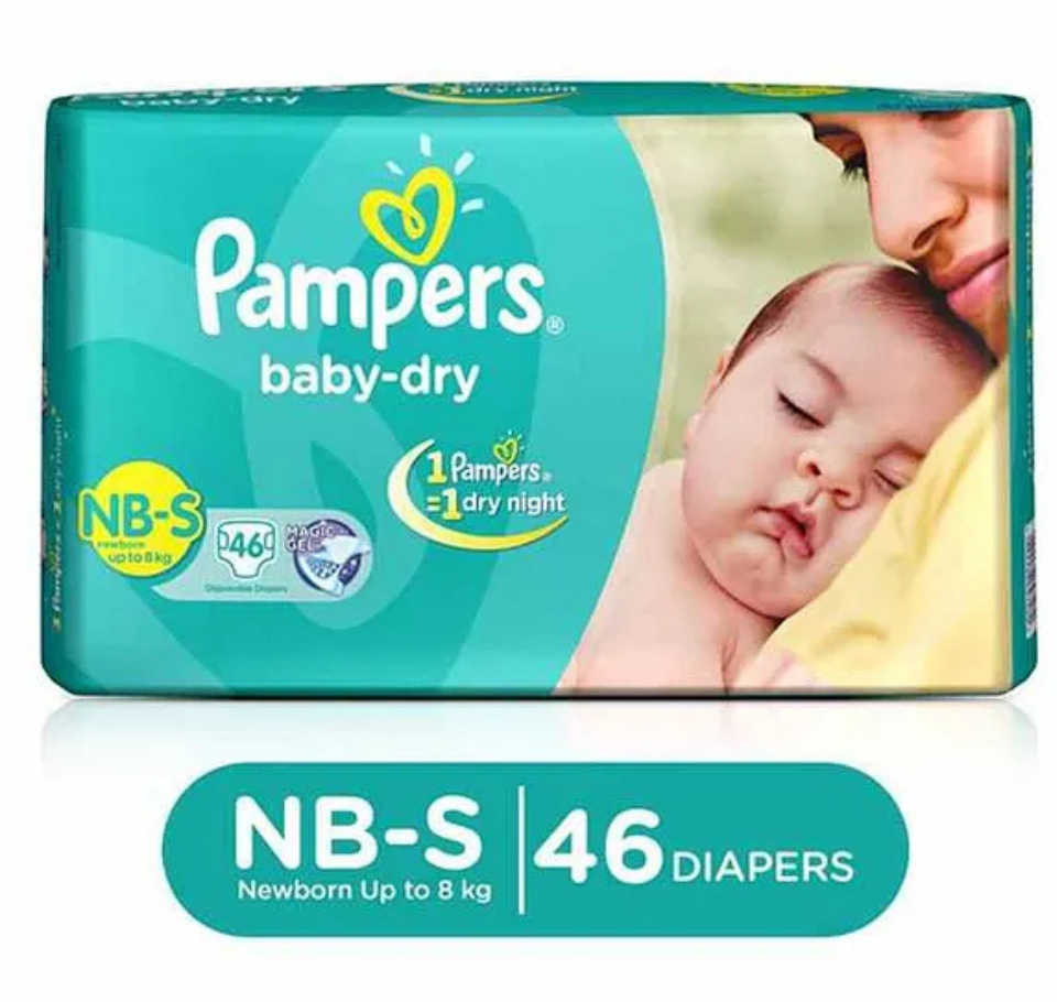 PAMPERS DIAPERS NB-S(pack of 46)