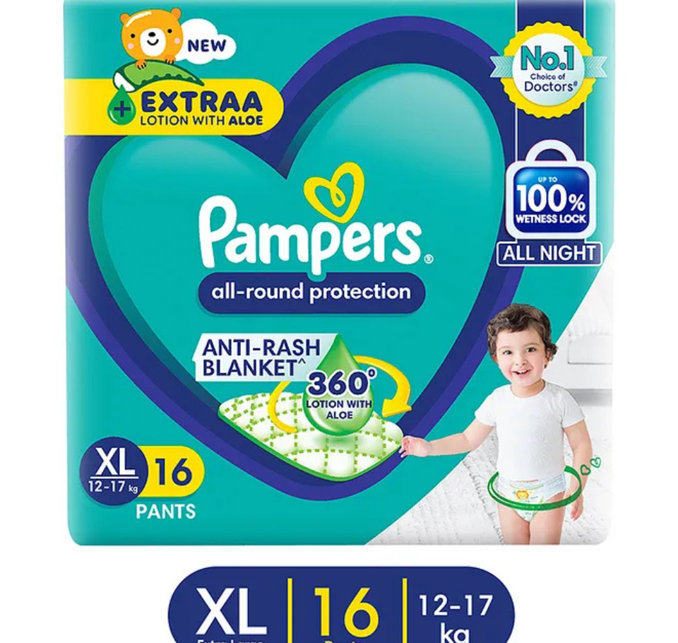 PAMPERS PANTS XL pack of 16