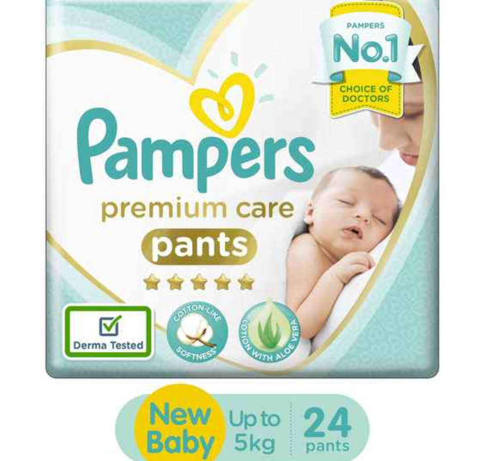 PAMPERS PREMIUM CARE PANTS NB pack of 24