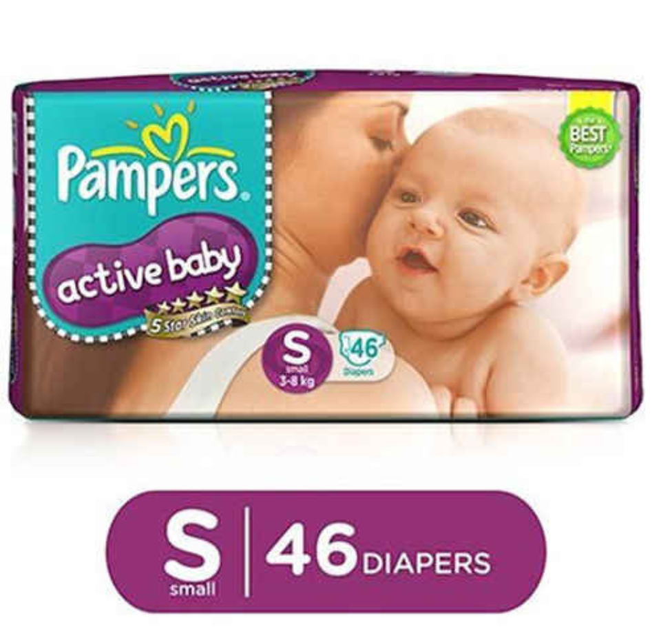 PAMPERS ACTIVE BABY S pack of 46
