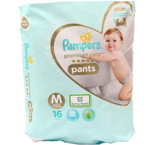 PAMPERS PREMIUM CARE PANTS M pack of 16