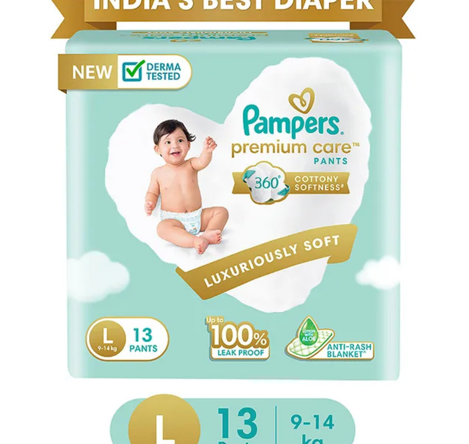 PAMPERS PREMIUM CARE PANTS L pack of 13