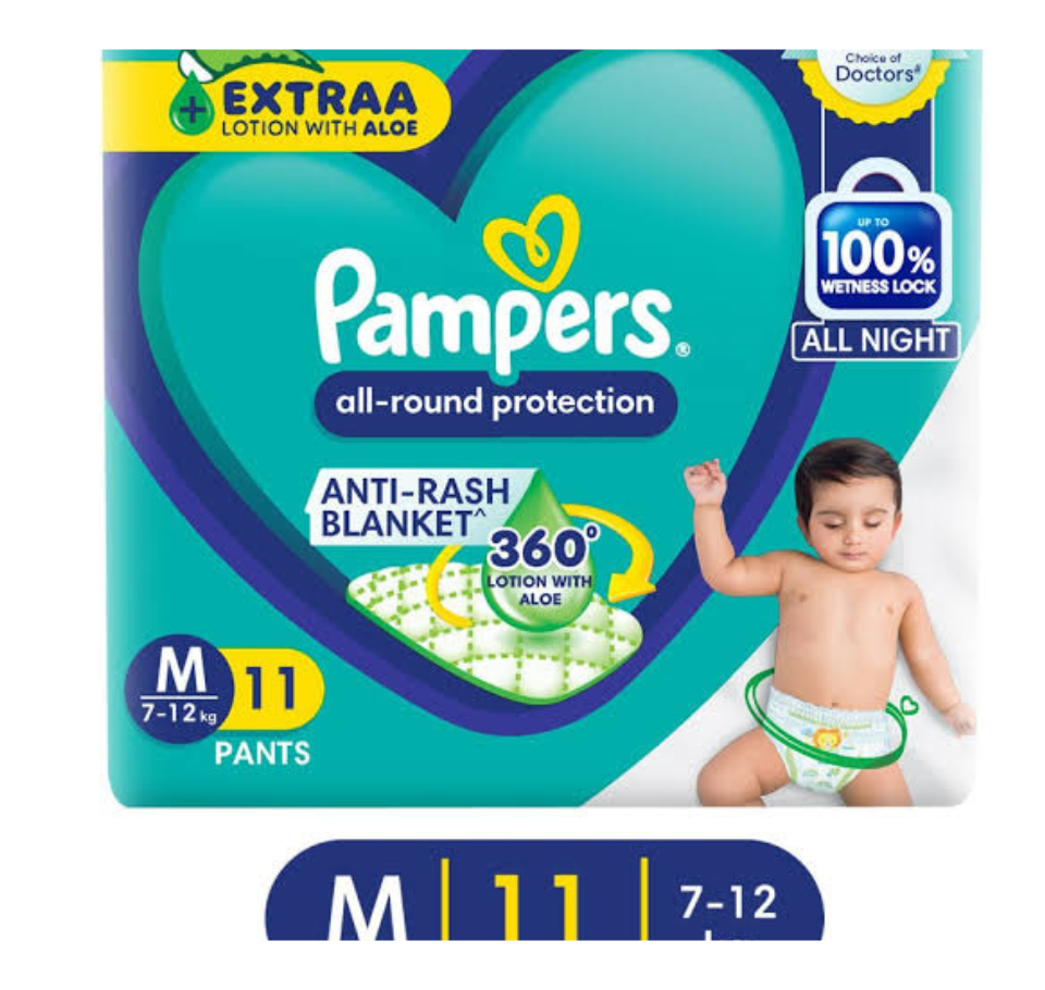 PAMPERS PANTS M pack of 11