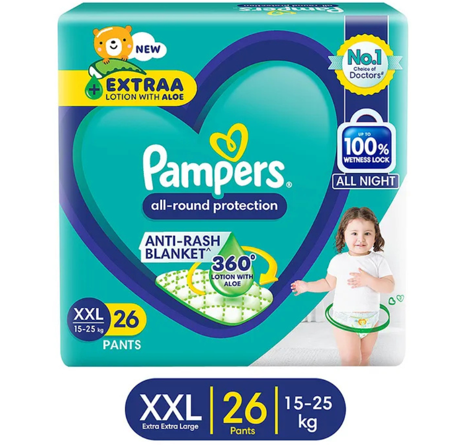 PAMPERS ALL ROUND PROTECTION XXL 26 PANTS