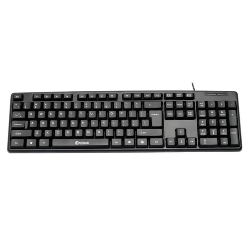 KITECH KB-011 Wired USB Desktop Keyboard (BLACK)