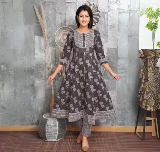 Printed Jaipuri Cotton Kurti