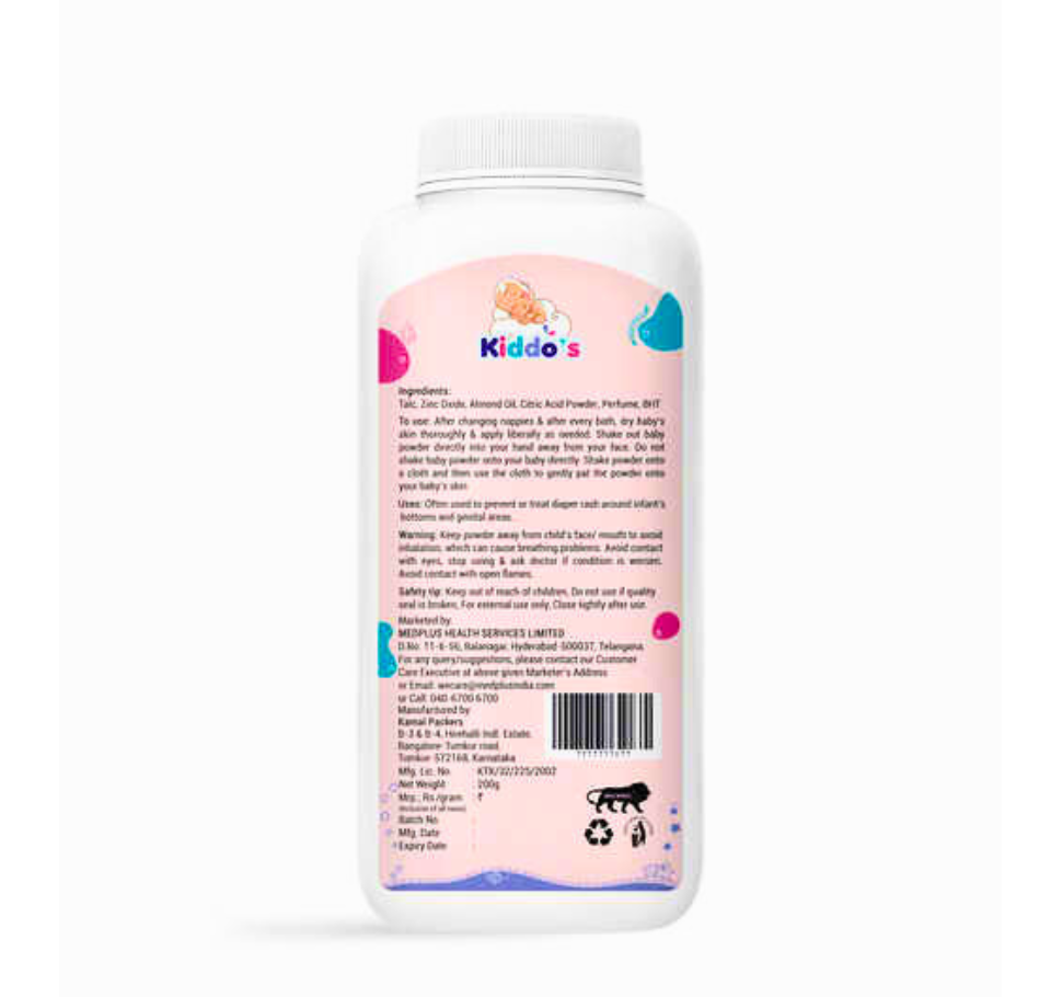 KIDDOS BABY POWDER 200 gms