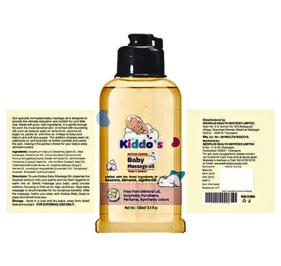 KIDDOS BABY MASSAGE OIL 100 ml