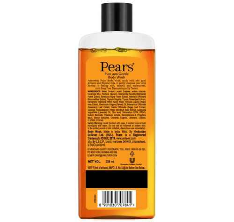 PEARS PURE AND GENTLE SHOWER GEL (250 ml)