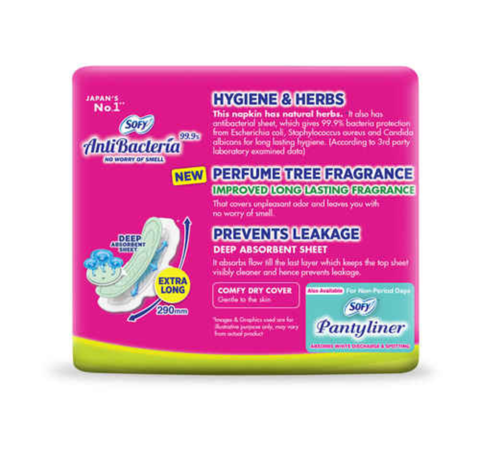 SOFY ANTIBACTERIA EXTRA LONG 7 pads