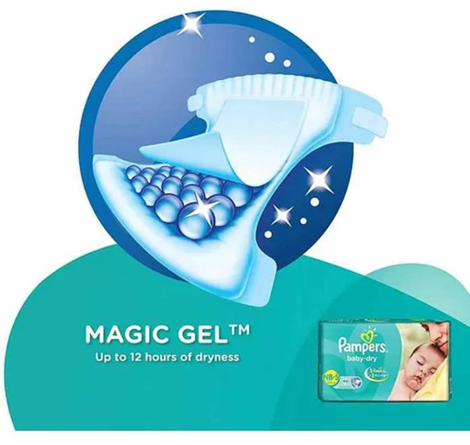 PAMPERS PANTS M- pack of 6