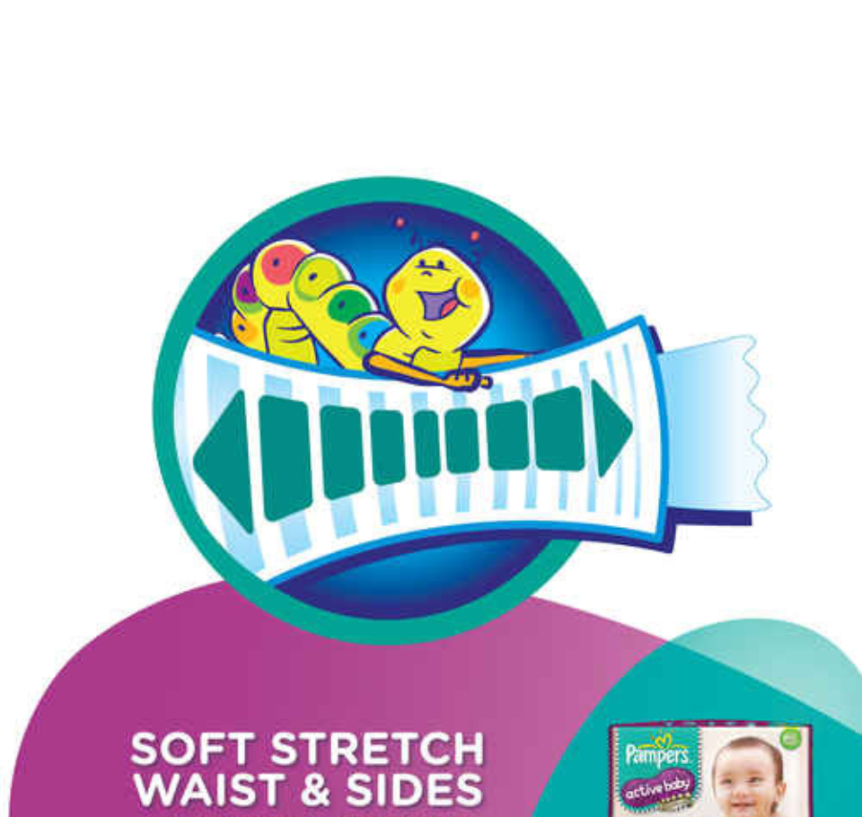 PAMPERS ACTIVE BABY DIAPERS - MEDIUM pack of 62
