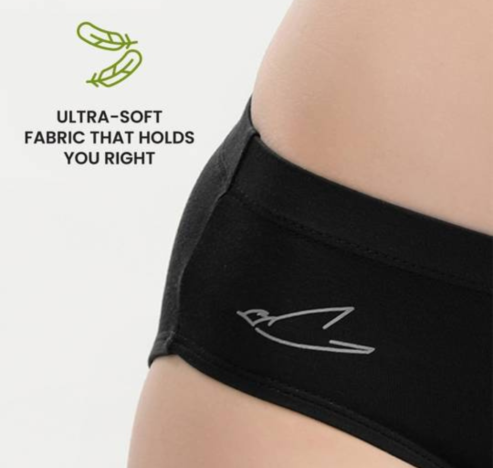 Free culture  Women's Micromodal Hipster Briefs (Black, Green, Maroon)