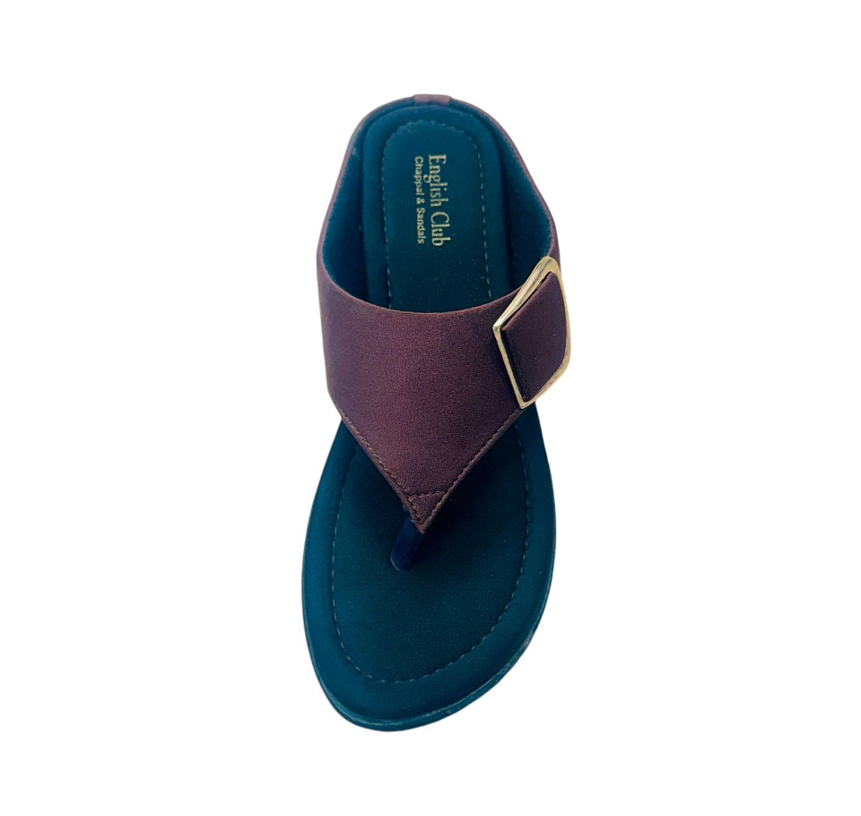 Ladies fancy chappal maroon