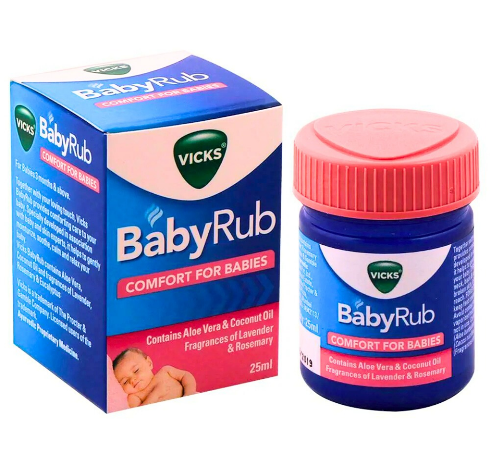Vicks Aloe Vera and Coconut Oil Baby Rub 25 ml