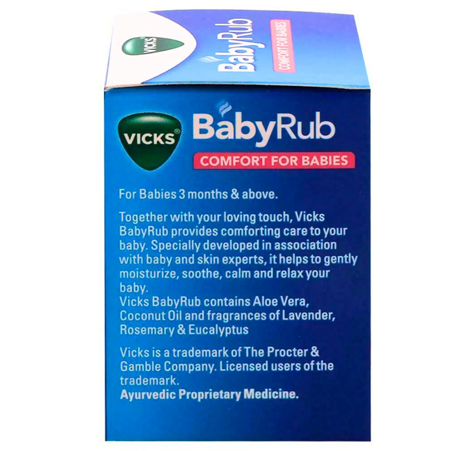 Vicks Aloe Vera and Coconut Oil Baby Rub 25 ml