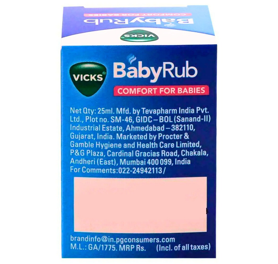 Vicks Aloe Vera and Coconut Oil Baby Rub 25 ml