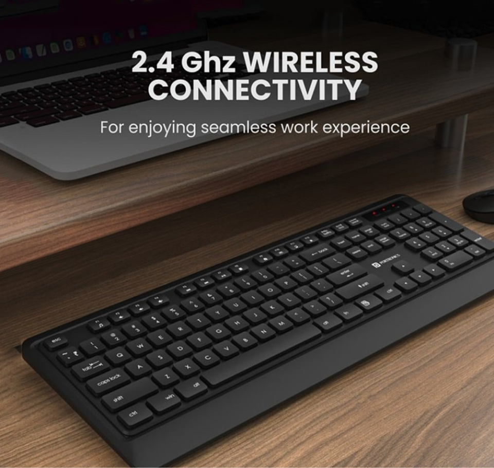 Portronics Key5 Wireless Keyboard & Mouse Combo (Black)