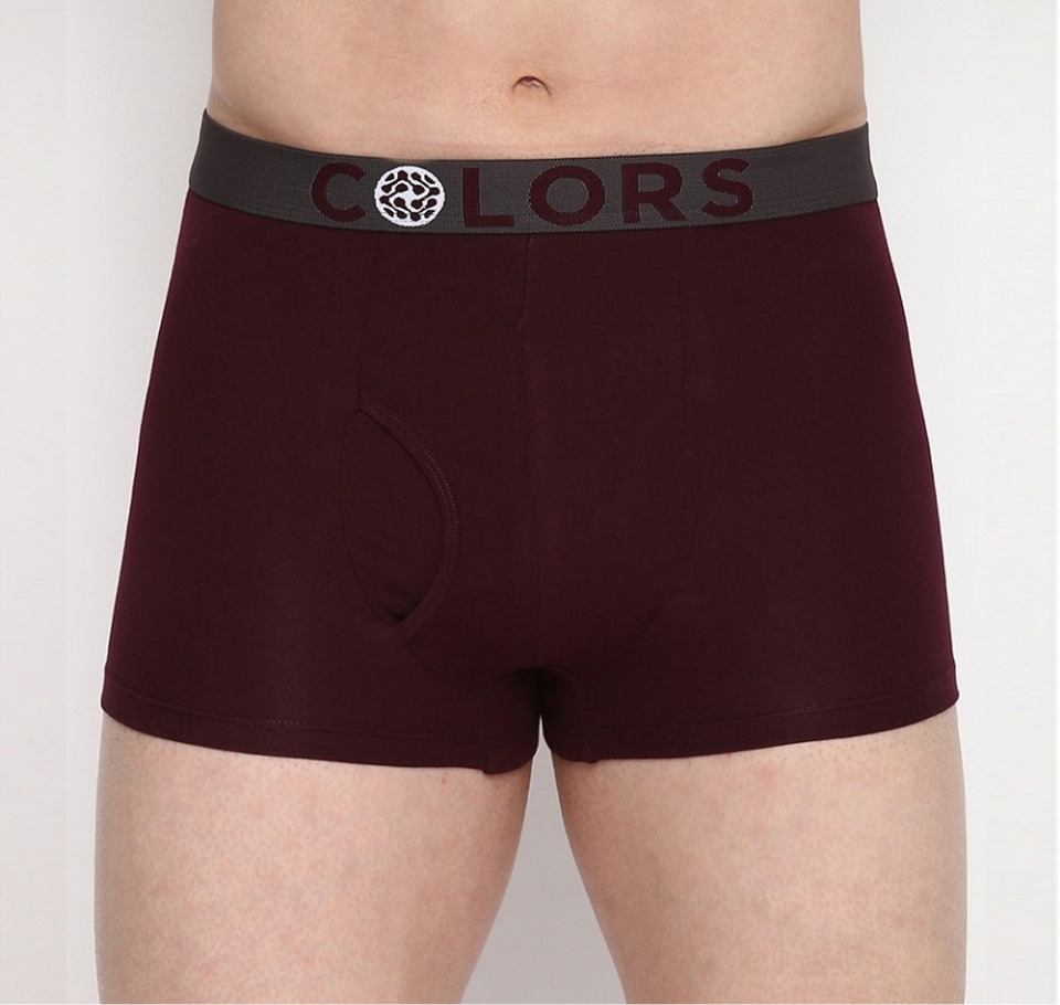 Rupa Frontline Colors Men's Trunk - 80 cm (S) - Blue & Wine: 2 Piece