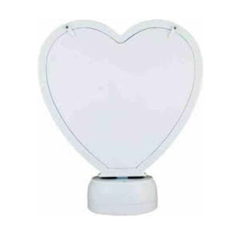 Magic photo mirror heart shape