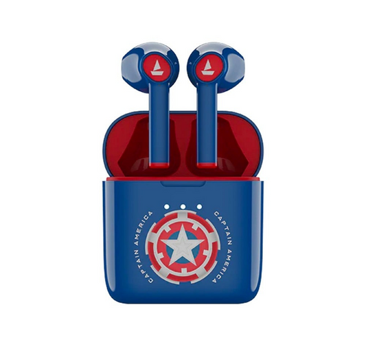 boAt 131 Captain America Marvel Edition TWS Earbuds (Captain's Blue)