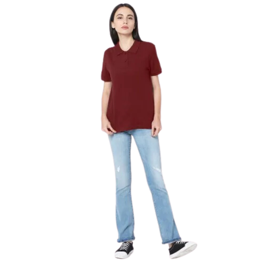 Behariji Enterprises Half Sleeve Women Polo T Shirt, Size: XS-XXL