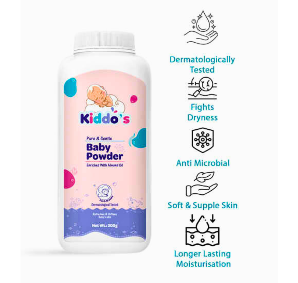 KIDDOS BABY POWDER 200 gms