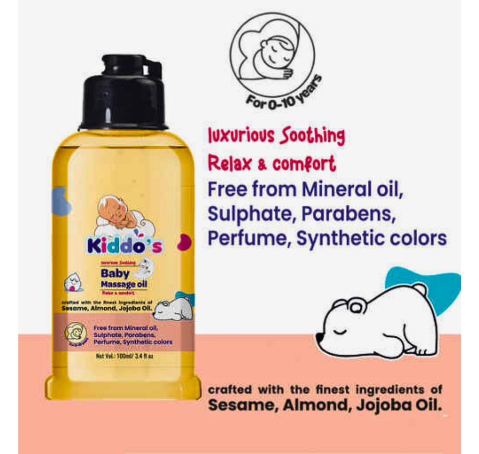KIDDOS BABY MASSAGE OIL 100 ml