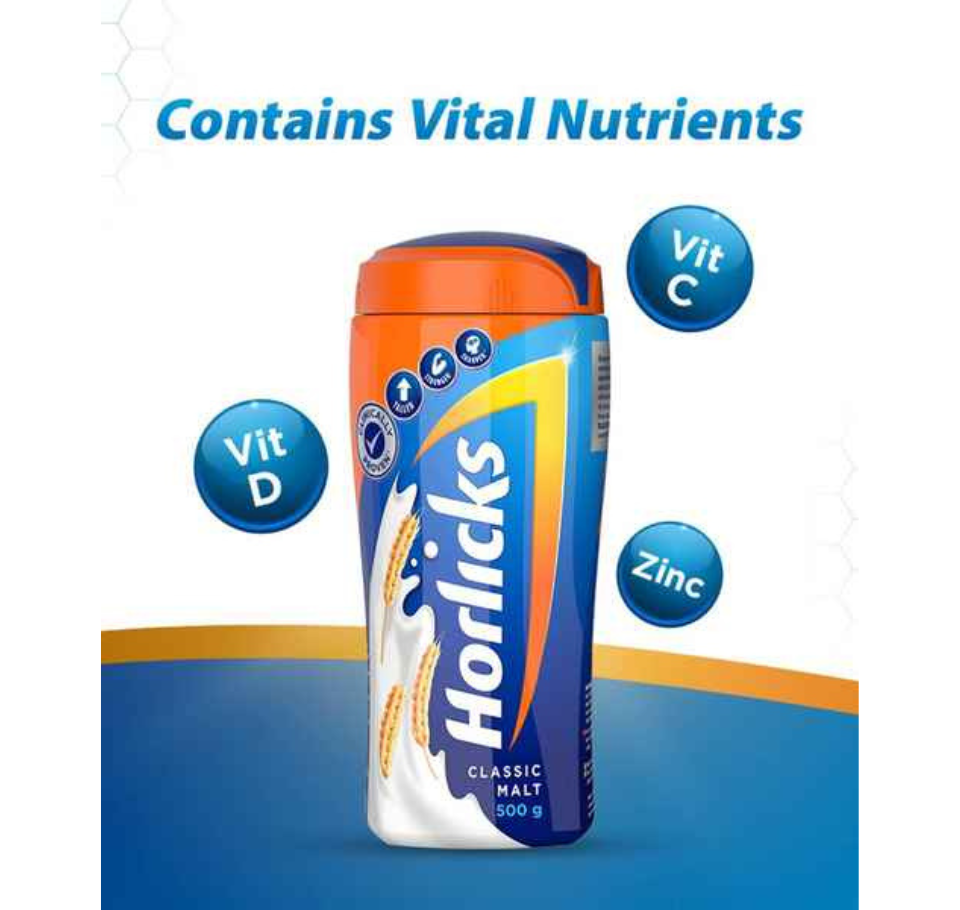 HORLICKS JAR - CLASSIC MALT