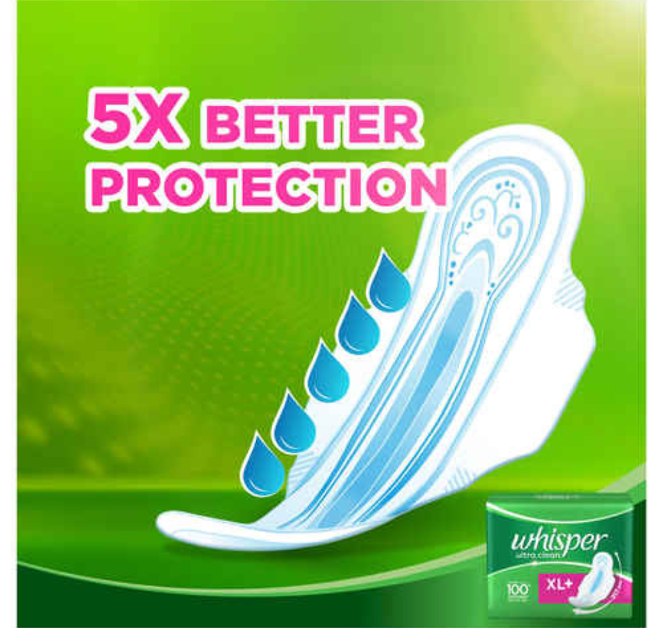 WHISPER ULTRA CLEAN XL + WINGS (7 pads )