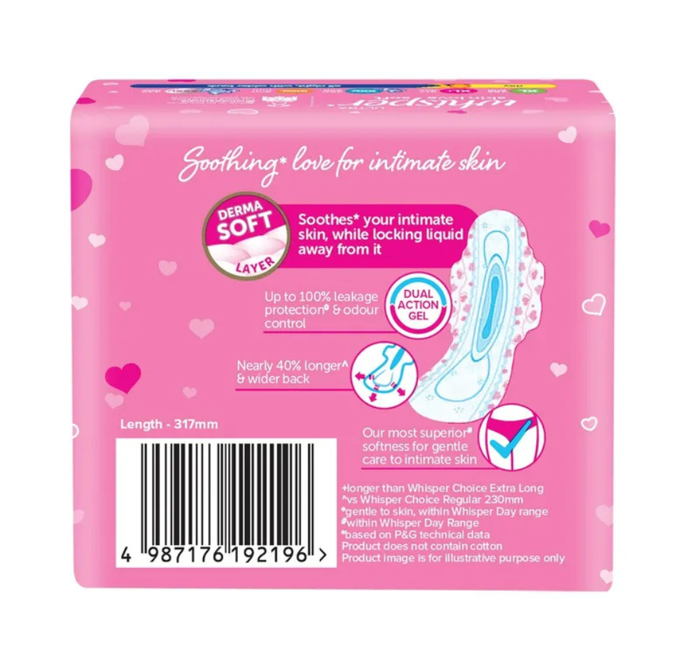 WHISPER ULTRA SKIN LOVE SOFT XL 6 pads