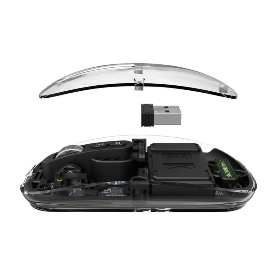 Zebronics Sheer Wireless Mouse (Rechargeable, Black)