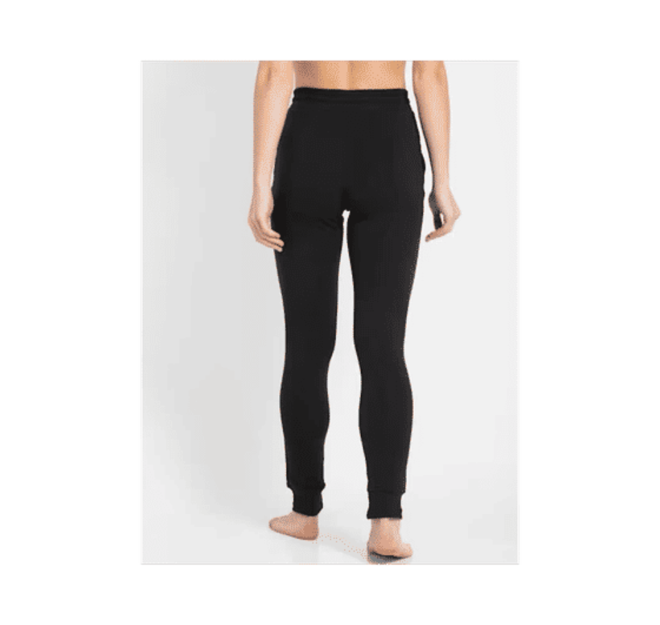 Jockey women's french Terry slim fit joggers with zipper pockets - black M