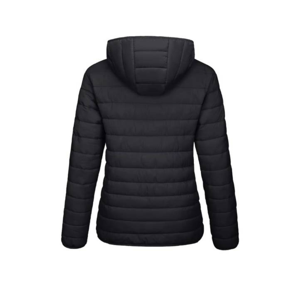 Boldfit Women Hodded Puffer Jacket (Black)